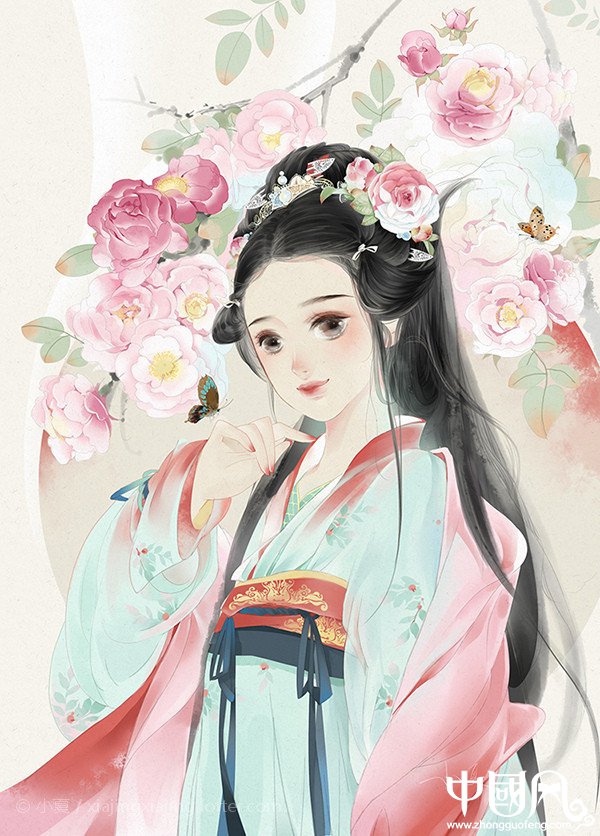 超可愛(ài)古風(fēng)女子圖集，唯美萌妹子古風(fēng)圖片