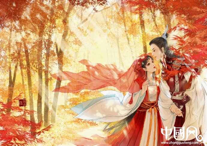超甜的古風(fēng)情侶圖集，清新唯美古風(fēng)圖片（19張）
