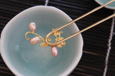 家佳樂文學發(fā)簪  珍珠發(fā)簪發(fā)釵