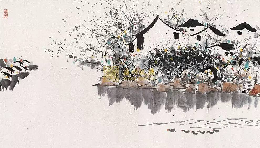 吳冠中的水墨國畫集合，中國藝術(shù)最顯眼的景觀