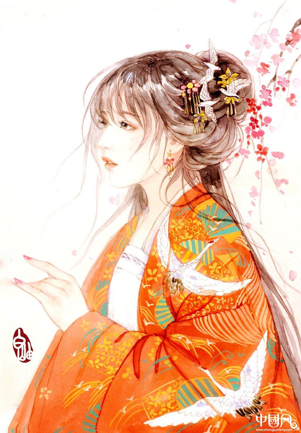 教你畫好古風女子，超詳細古風女子上色步驟圖