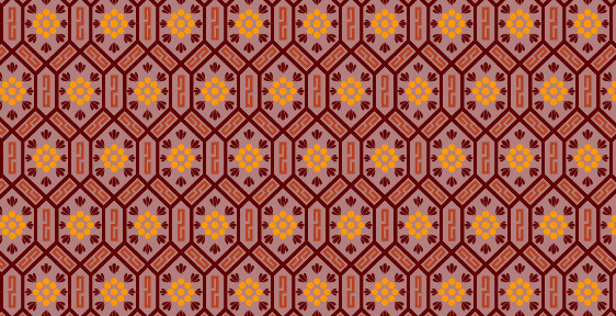 中國(guó)傳統(tǒng)明代服飾幾何花圖案，矢量素材