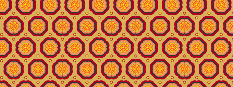 中國傳統(tǒng)明代服飾八瓣花圖案，矢量素材